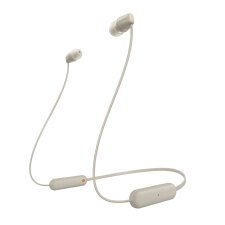 Sony WI-C100 Auriculares Inalámbrico Dentro de oído Llamadas/Música Bluetooth Beige