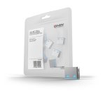 Lindy Bloqueurs de ports USB A, 10 pièces, Bleu