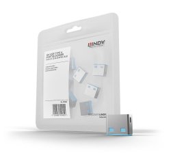 Lindy Bloqueurs de ports USB A, 10 pièces, Bleu