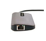 StarTech.com Adaptateur Multiport USB C - Vidéo HDMI 4K 60Hz - Hub USB-A 5 Gbps à 3 Ports, 100W PD Pass-Through, GbE, SD/Micro SD, Station d'Accueil/Mini Dock pour PC Portable, Câble 30cm