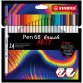 Pen 68 brush ARTY feutre pinceau - Etui carton de 24 feutres - Coloris assortis