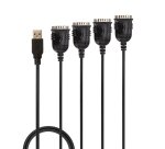 Lindy 42675 cable de serie Negro 0,94 m USB tipo A DB-9