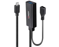 Lindy 43352 hub & concentrateur USB 3.2 Gen 1 (3.1 Gen 1) Type-C 5000 Mbit/s Noir