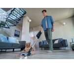 Hoover HF310P 011 Aspirapolvere a bastone 2 in 1 Batteria Secco HEPA Senza sacchetto 0,7 L 400 W Nero, Metallico 2,5 Ah