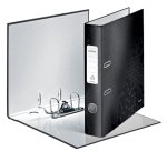 Classeur à levier WOW 180°, A4, 5 cm, carton pelliculé, noir