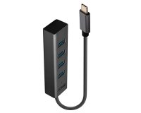 Lindy 43325 hub de interfaz USB 3.2 Gen 1 (3.1 Gen 1) Type-C 5000 Mbit/s Gris