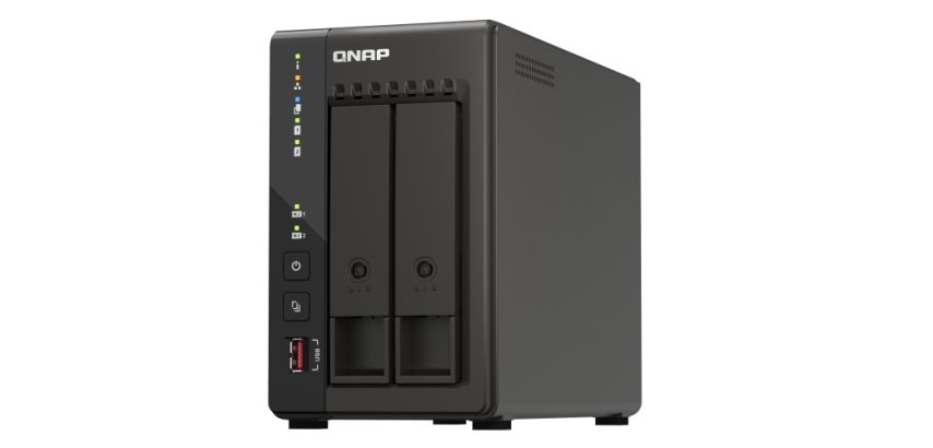 QNAP TS-253E NAS Tower Intel® Celeron® J6412 8 GB 0 TB QNAP QTS Nero