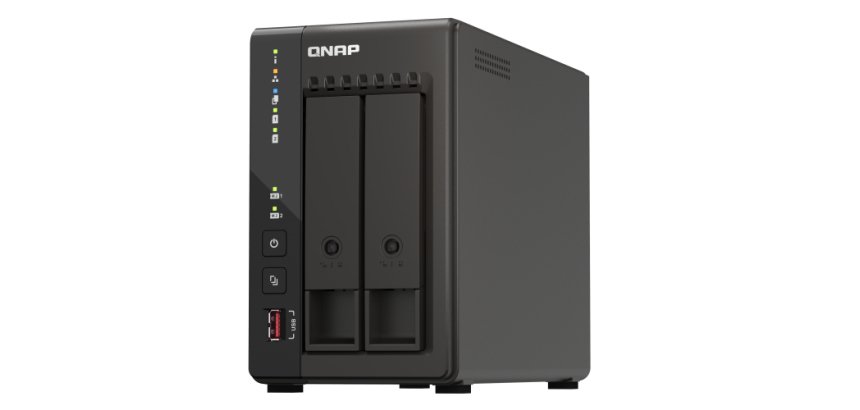 QNAP TS-253E NAS Tower Intel® Celeron® J6412 8 Go 0 To QNAP QTS Noir