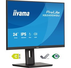 iiyama ProLite XB2495WSU-B1 écran plat de PC 61,2 cm (24.1") 1920 x 1200 pixels Full HD LCD Noir