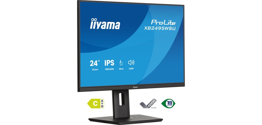 iiyama ProLite XB2495WSU-B1 écran plat de PC 61,2 cm (24.1") 1920 x 1200 pixels WUXGA LCD Noir
