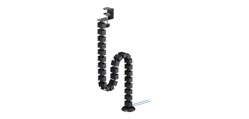 Neomounts ADS06-131BL Organizador vertebral de cables - montaje de abrazadera - universal