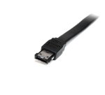 Cable de 1,8m eSATA Externo Blindado - Macho a Macho, 1,8 m, eSATA, eSATA, eSATA, Macho/Macho, Negro
