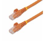 StarTech.com Câble réseau Cat6 Gigabit UTP sans crochet de 3m - Cordon Ethernet RJ45 anti-accroc - M/M - Orange