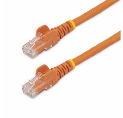 StarTech.com 3m CAT6 Ethernet Cable - Orange CAT 6 Gigabit Ethernet Wire -650MHz 100W PoE RJ45 UTP Network/Patch Cord Snagless w/Strain Relief Fluke Tested/Wiring is UL Certified/TIA