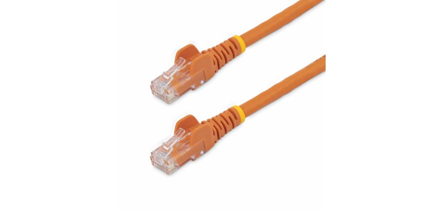 StarTech.com Câble réseau Cat6 Gigabit UTP sans crochet de 3m - Cordon Ethernet RJ45 anti-accroc - M/M - Orange