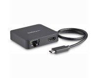 StarTech.com Adaptateur Multiport USB C - Mini Station d'Accueil USB-C Vidéo HDMI 4K - Gigabit Ethernet, Hub USB 3.0 (1x USB-A 1x USB-C) - Adaptateur Multiport USB Type-C - Compatible Thunderbolt 3