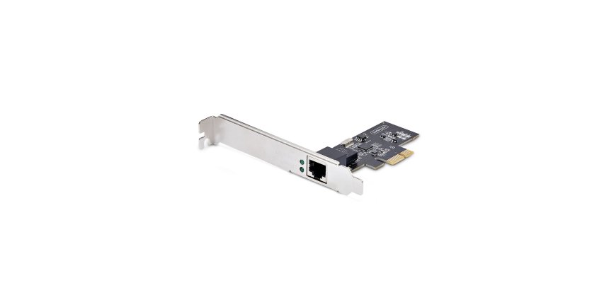 StarTech.com Carte Réseau PCIe à 1 Port 2,5 Gbps NBASE-T, Intel&reg; I225-V, Carte Réseau pour Ordinateur à Port Unique, Carte Réseau Ethernet MultiGigabit, Carte LAN Serveur PCI Express