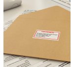 Brother DK-22251 label-making tape Black and red on white