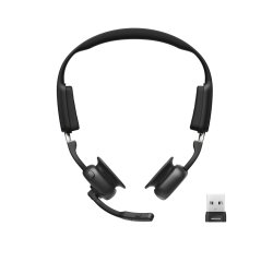SHOKZ C610-AA-BK auricular y casco Auriculares Inalámbrico gancho de oreja Oficina/Centro de llamadas USB tipo A Bluetooth Negro