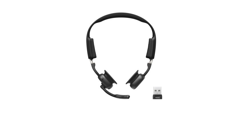 SHOKZ C610-AA-BK auricular y casco Auriculares Inalámbrico gancho de oreja Oficina/Centro de llamadas USB tipo A Bluetooth Negro