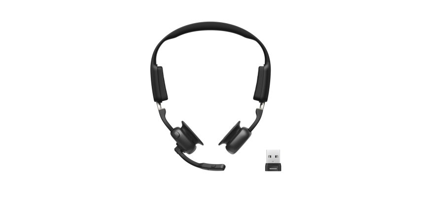 SHOKZ C610-AA-BK auricular y casco Auriculares Inalámbrico gancho de oreja Oficina/Centro de llamadas USB tipo A Bluetooth Negro