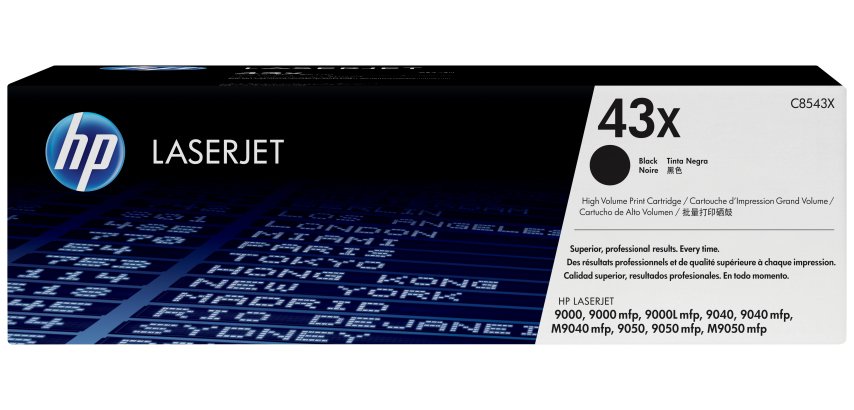 HP 43X High Yield Black Original LaserJet Toner Cartridge