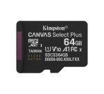 Kingston Technology 64GB micSDXC Canvas Select Plus Gen3 100R A1 (Adaptateur SD non inclus)