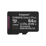 Kingston Technology 64GB micSDXC Canvas Select Plus Gen3 100R A1 (Adaptateur SD non inclus)