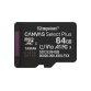 Kingston Technology 64GB micSDXC Canvas Select Plus Gen3 100R A1 (Adaptateur SD non inclus)