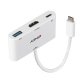 Lindy 43340 Adaptador gráfico USB 3840 x 2160 Pixeles Blanco