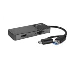 Lindy 43354 laptop dock/port replicator USB 3.2 Gen 1 (3.1 Gen 1) Type-A + Type-C Black