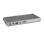 Lindy 43349 base para portátil y replicador de puertos Alámbrico USB 3.2 Gen 1 (3.1 Gen 1) Type-C Plata