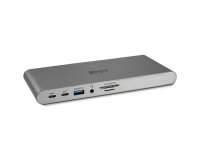 Lindy 43349 base para portátil y replicador de puertos Alámbrico USB 3.2 Gen 1 (3.1 Gen 1) Type-C Plata