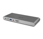 Lindy 43349 base para portátil y replicador de puertos Alámbrico USB 3.2 Gen 1 (3.1 Gen 1) Type-C Plata
