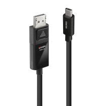 lindy 43343 adaptador de cable de vadeo 3 m usb tipo c displayport negro