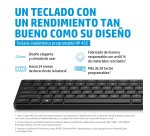 Teclado hp 455 programable inalambrico iluminacion rgb color negro