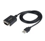 StarTech.com 1m USB Serial Converter Kabel, USB naar Serieel met COM Poort Retention, DB9 Male RS232 naar USB, USB naar Serial Adapter voor PLC/Printer/Scanner, Prolific Chipset, Windows/Mac