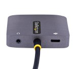 StarTech.com Adaptador de Vídeo USB C, Adaptador Multipuertos USB Tipo C a HDMI VGA con Salida de Audio de 3,5mm, HDR 4K a 60Hz, PD 3.0 de 100W, Compatible con Thunderbolt 3/4