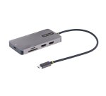 StarTech.com Adaptateur Multiport USB C - Vidéo Double HDMI 4K 60Hz - Hub USB-A 5 Gbps à 2 Ports, 100W Power Delivery Pass-Through, GbE, SD/Micro SD, Station d'Accueil/Mini Dock pour PC Portable, Câble 30cm