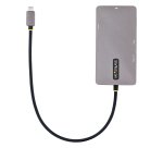 StarTech.com Adaptateur Multiport USB C - Vidéo Double HDMI 4K 60Hz - Hub USB-A 5 Gbps à 2 Ports, 100W Power Delivery Pass-Through, GbE, SD/Micro SD, Station d'Accueil/Mini Dock pour PC Portable, Câble 30cm