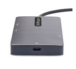 StarTech.com Adaptateur Multiport USB C - Vidéo Double HDMI 4K 60Hz - Hub USB-A 5 Gbps à 2 Ports, 100W Power Delivery Pass-Through, GbE, SD/Micro SD, Station d'Accueil/Mini Dock pour PC Portable, Câble 30cm