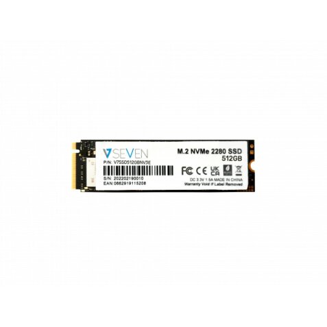 V7 V7SSD512GBNV3E unidad de estado sólido 512 GB M.2 Serial ATA III NVMe 3D TLC