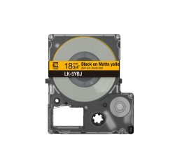 Epson Matte Tape – Yellow/Black 18mm(8m) – LK-5YBJ