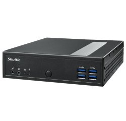 Shuttle XPC slim Barebone DL30N, Intel N100, 1x DDR5, 2x LAN (2x 2.5Gbit), 2xCOM,1xHDMI,1xDP, 1x VGA, fanless, fonctionnement permanent 24/7