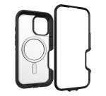 OtterBox Defender Series XT Clear pour MagSafe pour Apple iPhone 16, Dark Side