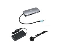 i-tec USB-C Metal Nano Dock HDMI/VGA with LAN + Charger 112W