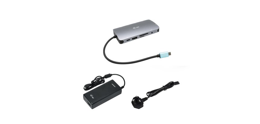 i-tec USB-C Metal Nano Dock HDMI/VGA with LAN + Charger 112W