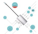 i-tec Metal USB-C Nano Dock HDMI/VGA with LAN + Universal Charger 77 W