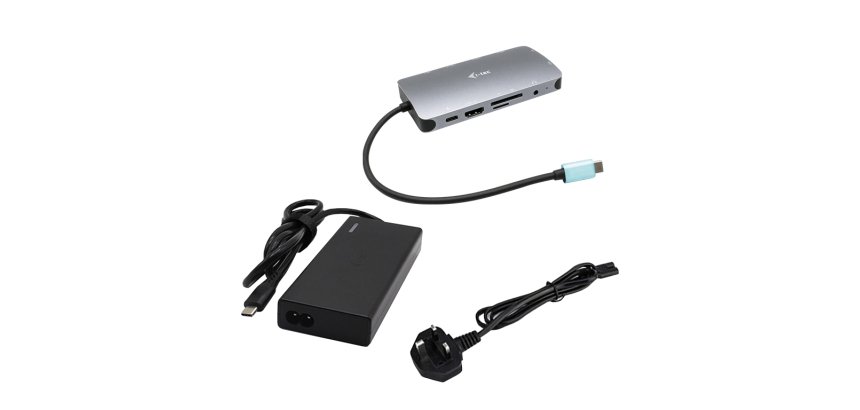 i-tec Metal USB-C Nano Dock HDMI/VGA with LAN + Universal Charger 77 W