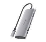 AISENS USB-C Dock 6 en 1, USB-C a 1xHDMI, 1xUSB-A 10G, 2xUSB-C 10G, 1xSD, 1xMicroSD, Gris, 20cm